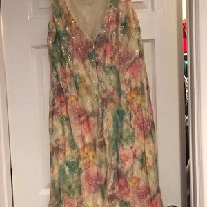 Designer selection pastel sequined dress